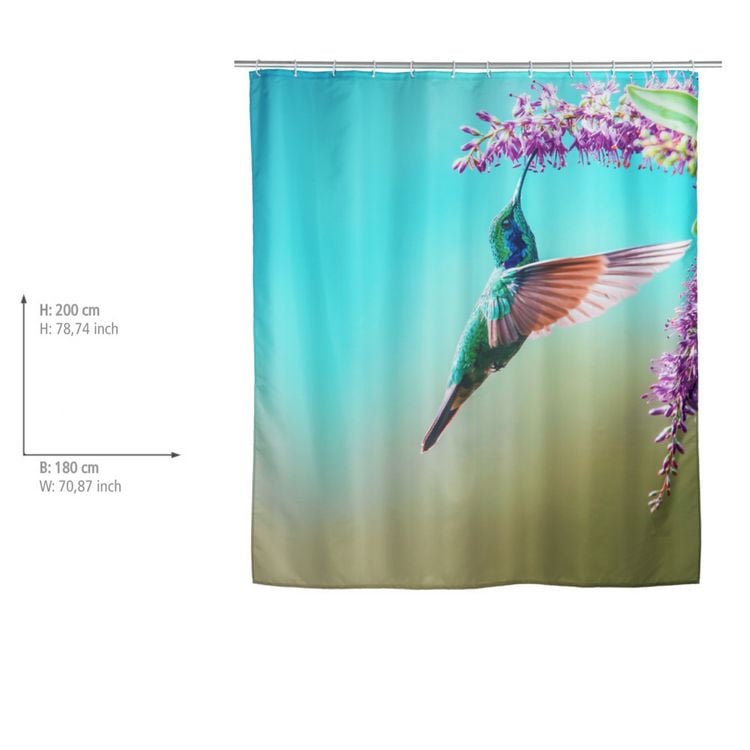 Produktbild: Duschvorhang Mod. Managua, Textil (Polyester), 180 x 200 cm, waschbar