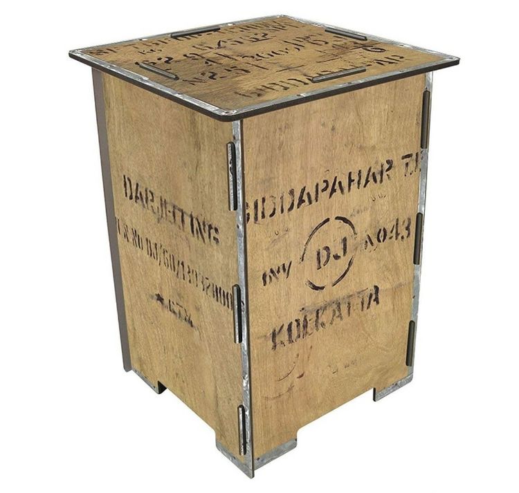Produktbild: Werkhaus Photohocker Teekiste, 42 x 29,5 x 29,5 cm