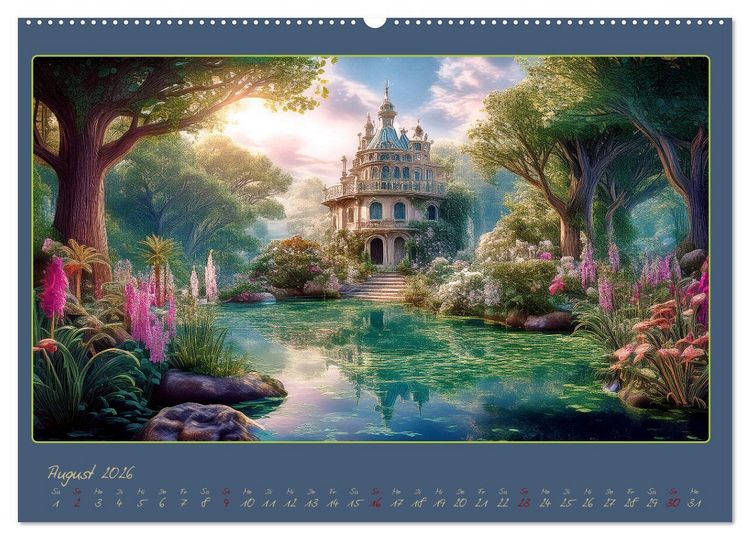 Produktbild: Landschaft romantisch gesehen (Wandkalender 2026 DIN A2 quer), CALVENDO Monatskalender
