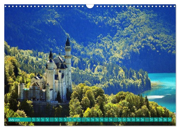Produktbild: Romantic Places In Bavaria (Wall Calendar 2026 DIN A3 landscape), CALVENDO 12 Month Wall Calendar