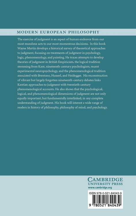 Produktbild: Theories of Judgment