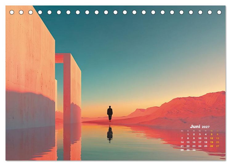 Produktbild: Die Essenz der leisen Formen (Tischkalender 2027 DIN A5 quer), CALVENDO Monatskalender
