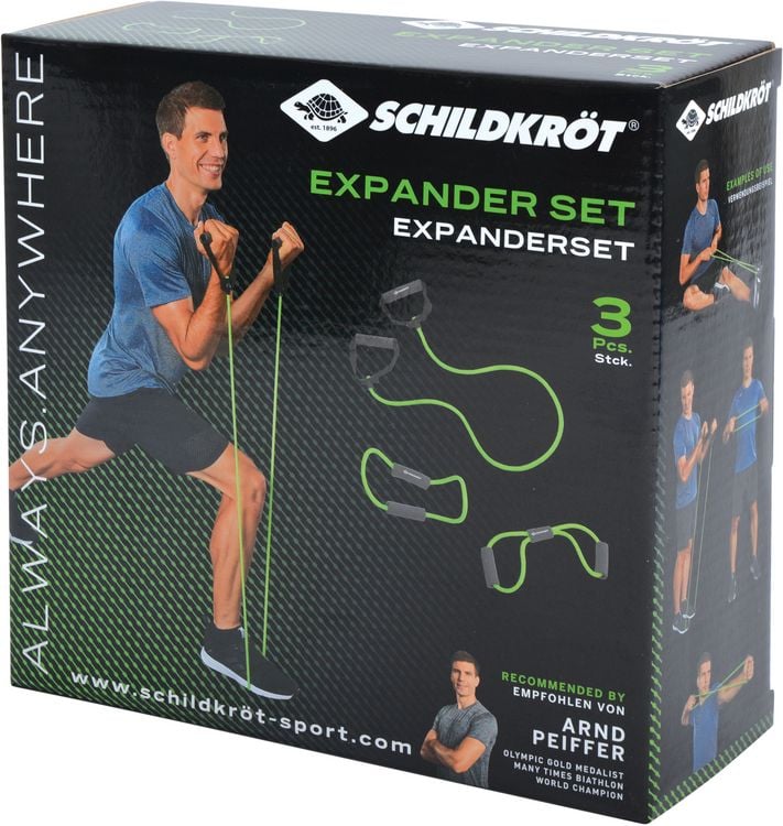 Produktbild: Expander Set 3-teilig, limegreen-anthrazit