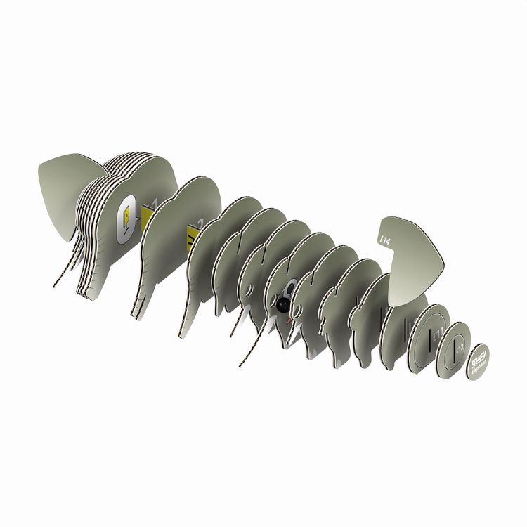 Produktbild: EUGY - 3D Bastelset Elefant