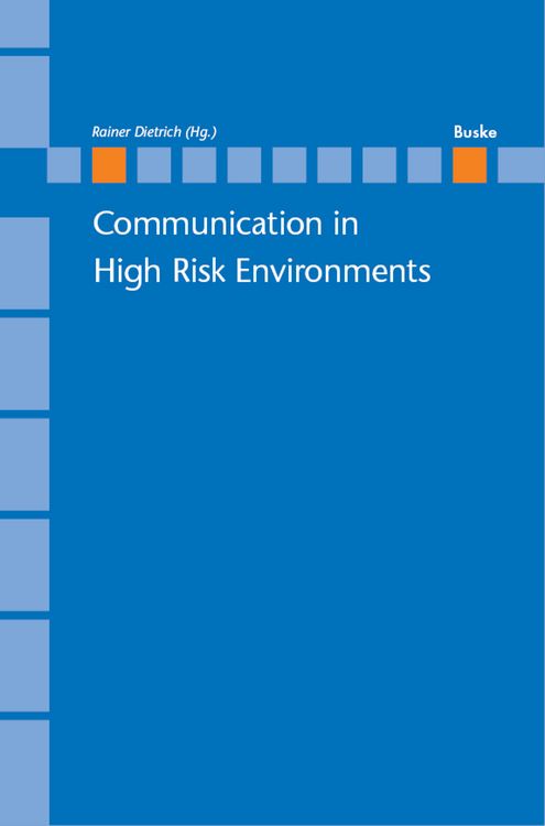 Produktbild: Communication in High Risk Environments