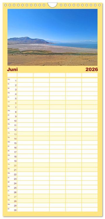 Produktbild: Familienplaner 2026 - USA - National und State Parks im Nordwesten mit 5 Spalten (Wandkalender, 21 x 45 cm) CALVENDO