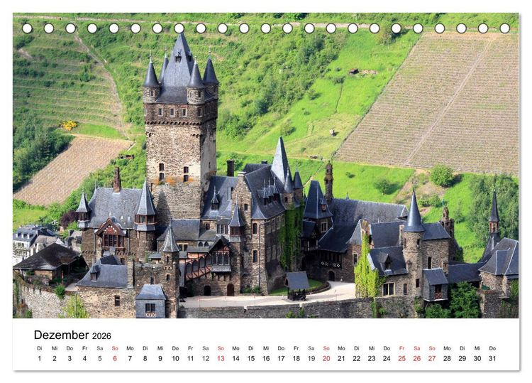 Produktbild: Cochem - Eine Perle an der Mosel (Tischkalender 2026 DIN A5 quer), CALVENDO Monatskalender