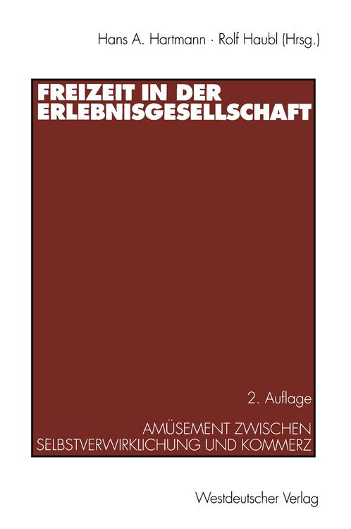 Produktbild: Freizeit in der Erlebnisgesellschaft