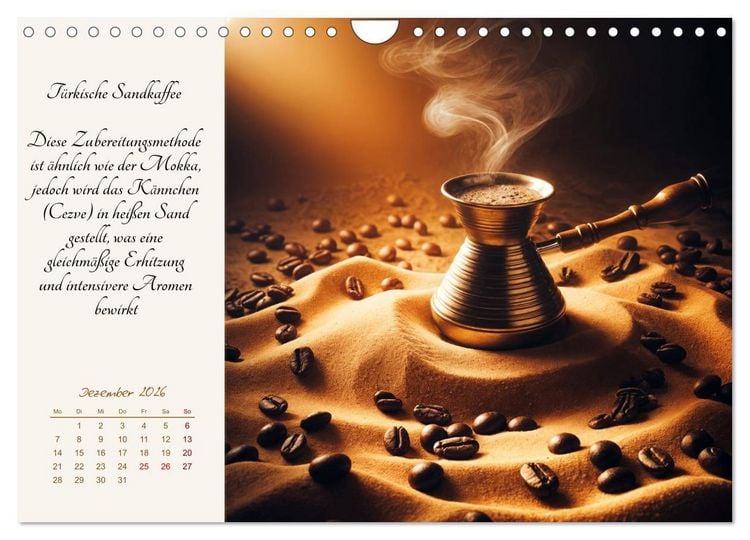 Produktbild: KI - Kaffee und Genuss 12 Monate im Aroma (Wandkalender 2026 DIN A4 quer), CALVENDO Monatskalender