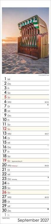 Produktbild: Streifenplaner Seeblick 2027