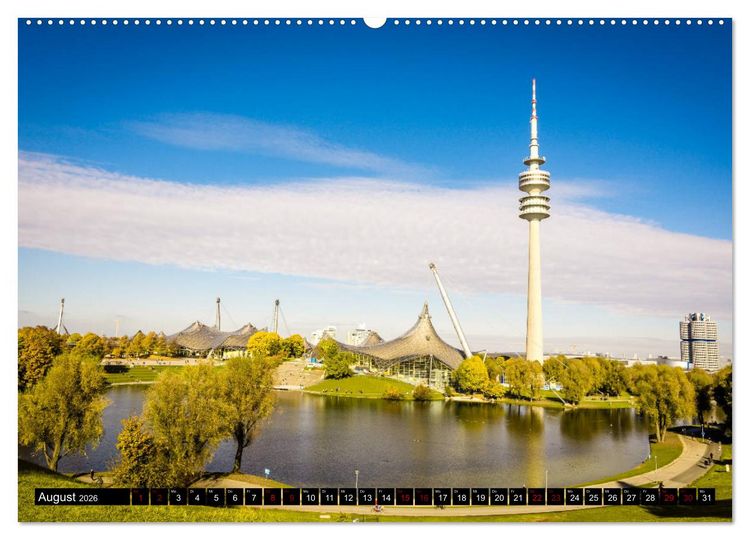Produktbild: M&uuml;nchen entdecken - Die Sch&ouml;nheit der Bayerischen Metropole (Wandkalender 2026 DIN A2 quer), CALVENDO Monatskalender