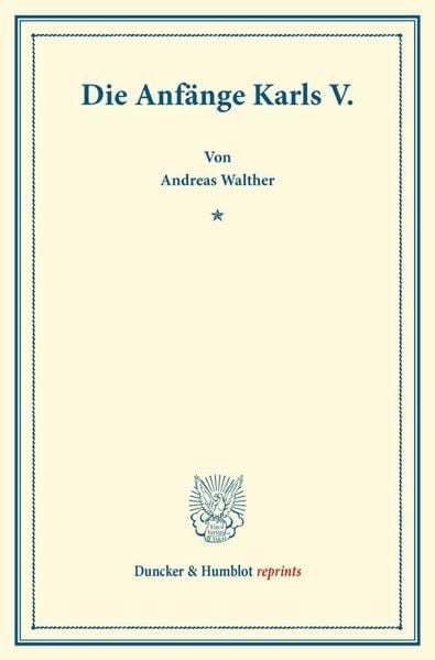 Produktbild: Die Anf&auml;nge Karls V.