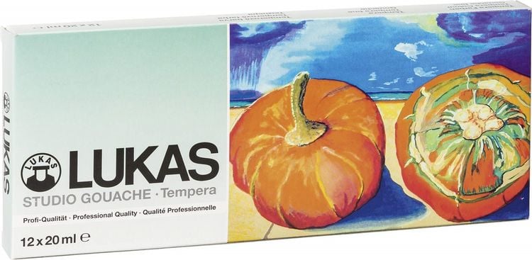 Produktbild: Lukas Studio Gouache Tempera Farben 12 x 20ml