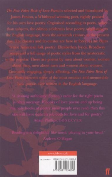 Produktbild: The New Faber Book of Love Poems