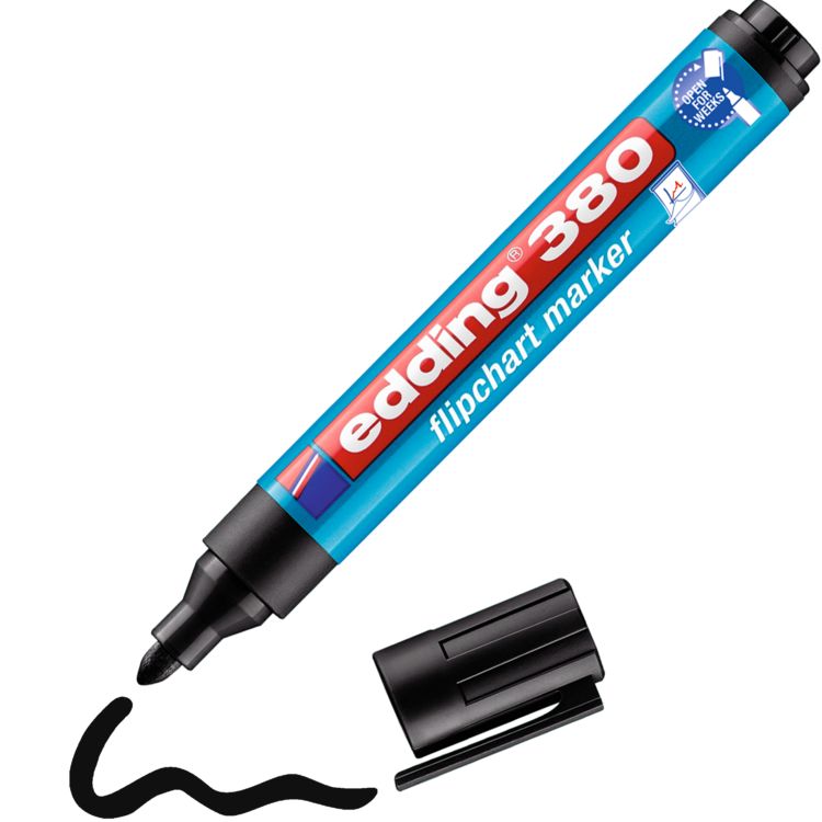 Produktbild: edding 380 Flipchartmarker schwarz