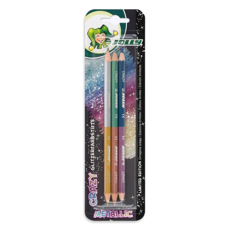 Produktbild: JOLLY Buntstifte Supersticks Crazy Metallic, 3er Set