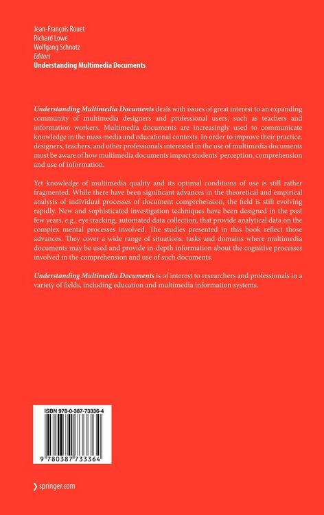 Produktbild: Understanding Multimedia Documents