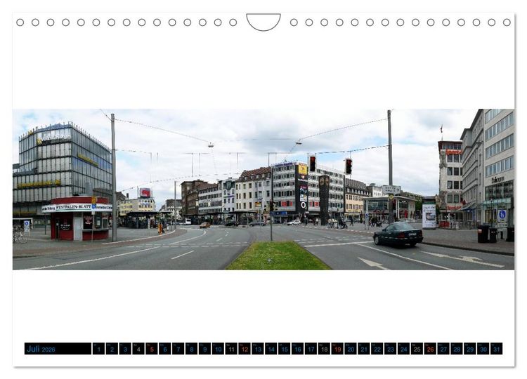 Produktbild: Bielefeld gibt es! Stadtpanoramen (Wandkalender 2026 DIN A4 quer), CALVENDO Monatskalender