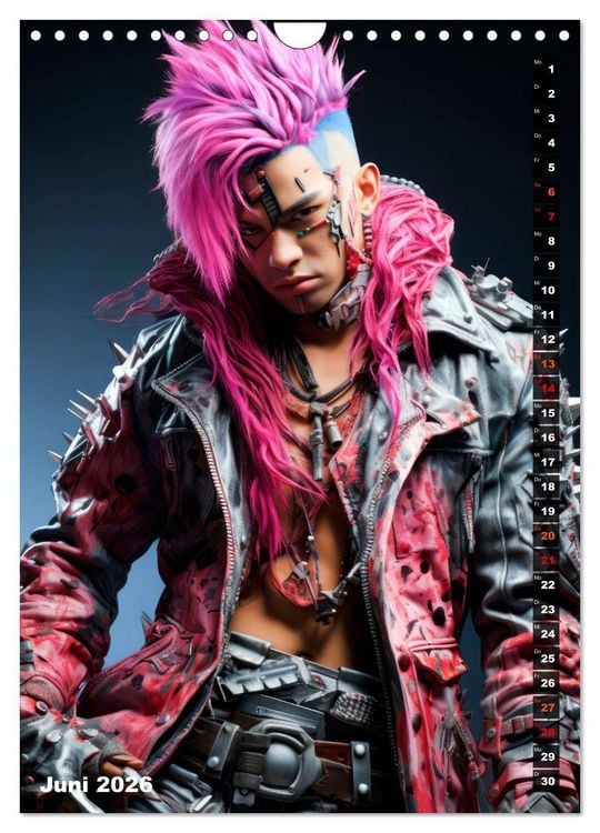 Produktbild: CYBERPUNK Urcoole Typen (Wandkalender 2026 DIN A4 hoch), CALVENDO Monatskalender