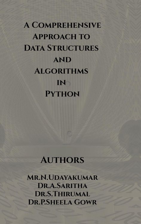 Produktbild: A Comprehensive Approach to Data Structures and Algorithms in Python
