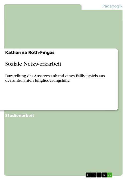 Produktbild: Soziale Netzwerkarbeit