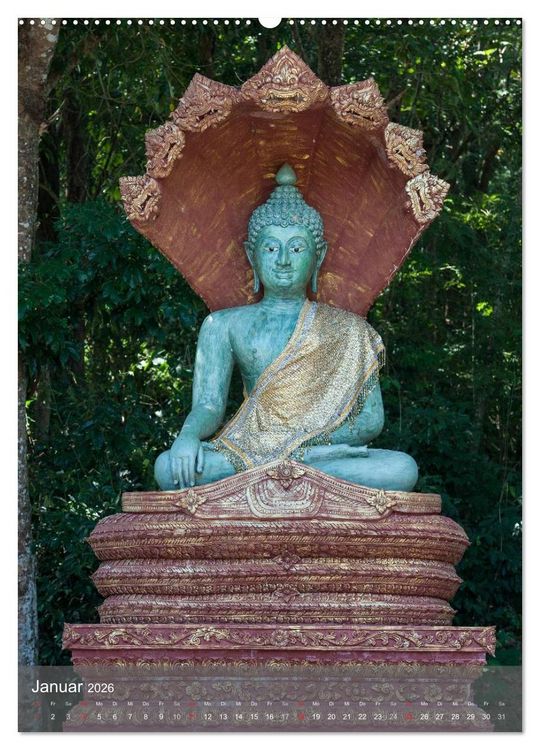 Produktbild: Buddha - Harmonie und Gelassenheit (Wandkalender 2026 DIN A2 hoch), CALVENDO Monatskalender