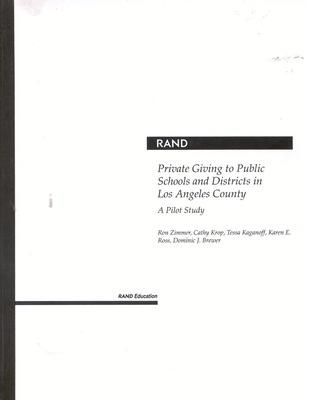 Produktbild: Private Giving to Public Schools and Districts in Los Angeles County: A Pilot Study 2001