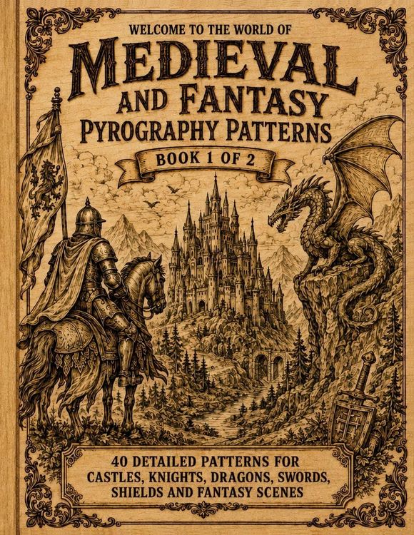 Produktbild: Pyrography Patterns , Medieval & Fantasy