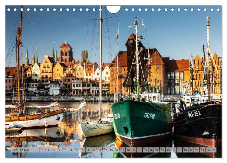 Produktbild: Dreistadt - Danzig, Gdingen, Zoppot (Wandkalender 2026 DIN A4 quer), CALVENDO Monatskalender