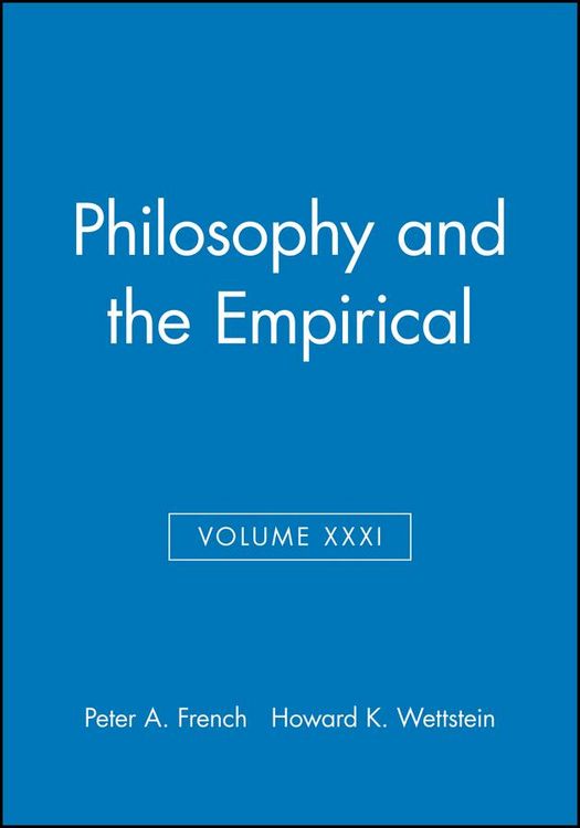 Produktbild: Philosophy and the Empirical, Volume XXXI