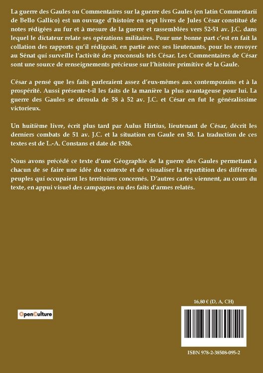 Produktbild: La guerre des Gaules