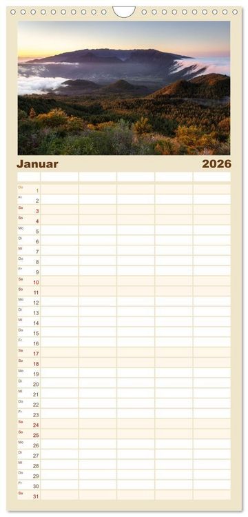Produktbild: Familienplaner 2026 - La Palma - La Isla Bonita mit 5 Spalten (Wandkalender, 21 x 45 cm) CALVENDO