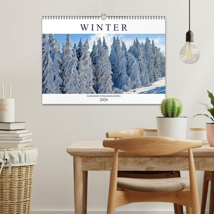 Produktbild: Winter. Zauberhafte Schneelandschaften (Wandkalender 2026 DIN A3 quer), CALVENDO Monatskalender