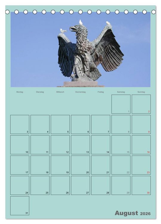 Produktbild: Rund um die Kieler F&ouml;rde / Planer (Tischkalender 2026 DIN A5 hoch), CALVENDO Monatskalender