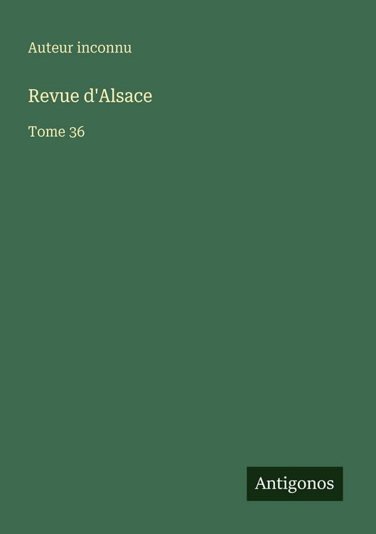 Produktbild: Revue d'Alsace