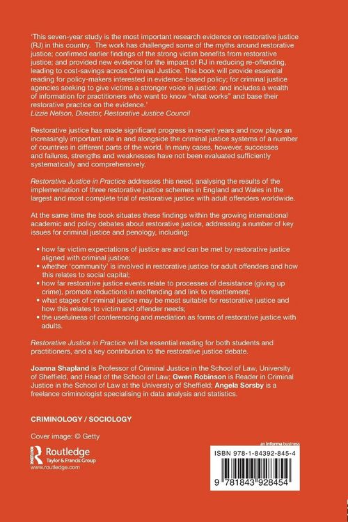 Produktbild: Restorative Justice in Practice