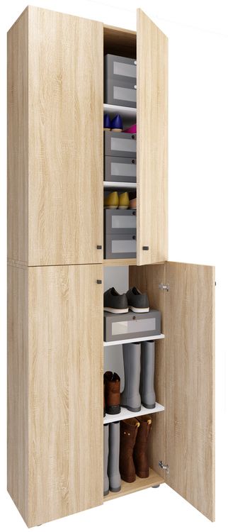 Produktbild: XL Holz Gro&szlig;er Schuhschrank Schuhkommode Lona 6