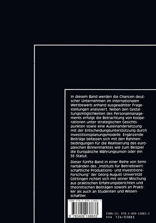 Produktbild: Internationale Wettbewerbsf&auml;higkeit