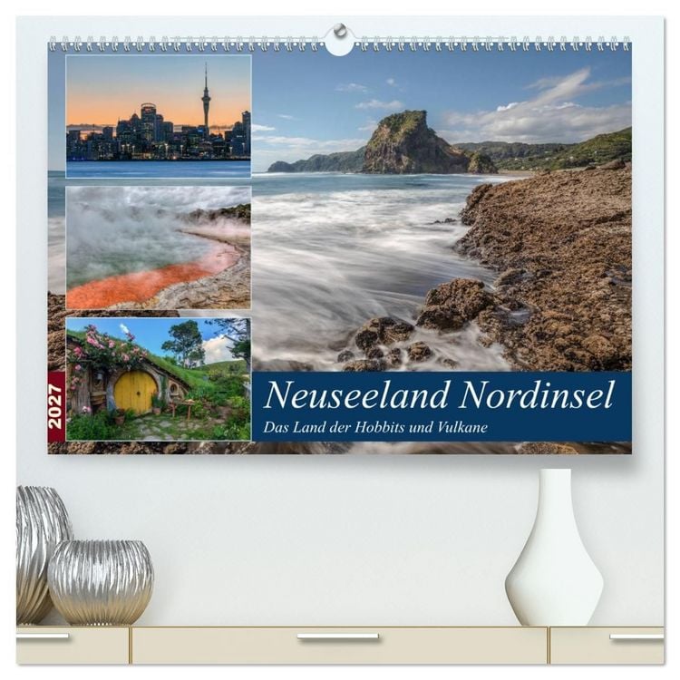 Produktbild: Neuseeland Nordinsel - Das Land der Hobbits und Vulkane (hochwertiger Premium Wandkalender 2027 DIN A2 quer), Kunstdruck in Hochglanz