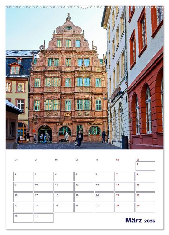 Produktbild: Heidelberg - Historische Altstadt (hochwertiger Premium Wandkalender 2026 DIN A2 hoch), Kunstdruck in Hochglanz