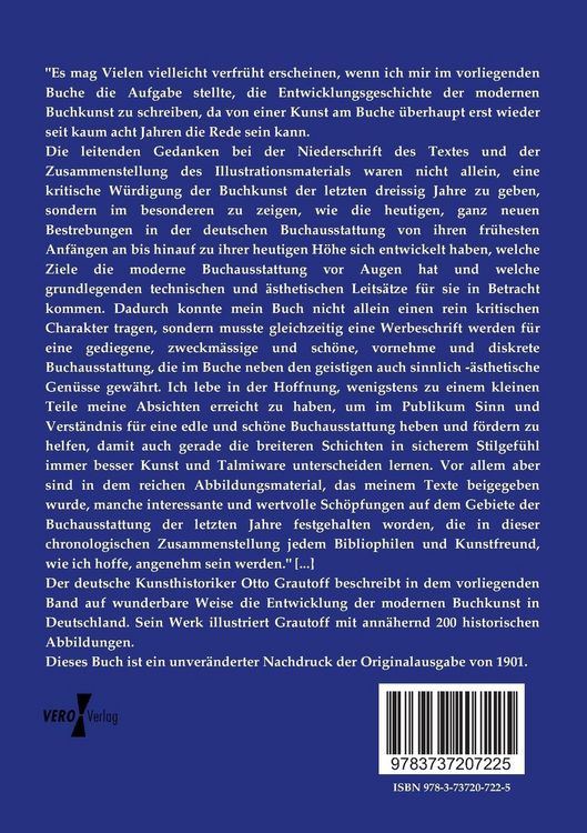Produktbild: Die Entwicklung der modernen Buchkunst in Deutschland