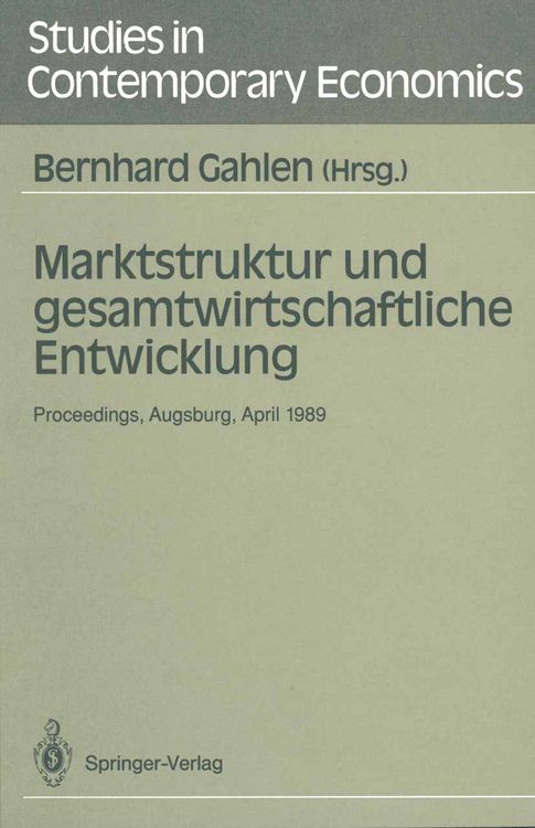Produktbild: Marktstruktur und gesamtwirtschaftliche Entwicklung