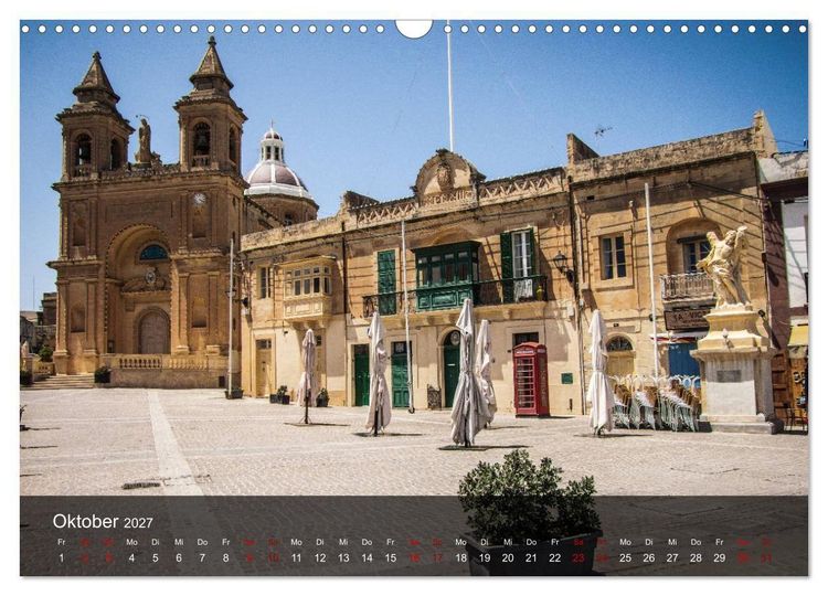 Produktbild: Malta entdecken Malta, Gozo, Comino (Wandkalender 2027 DIN A3 quer), CALVENDO Monatskalender