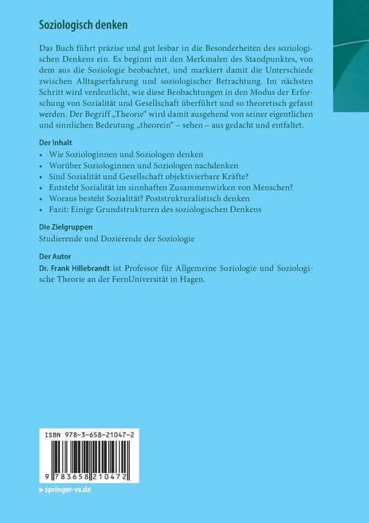 Produktbild: Soziologisch denken