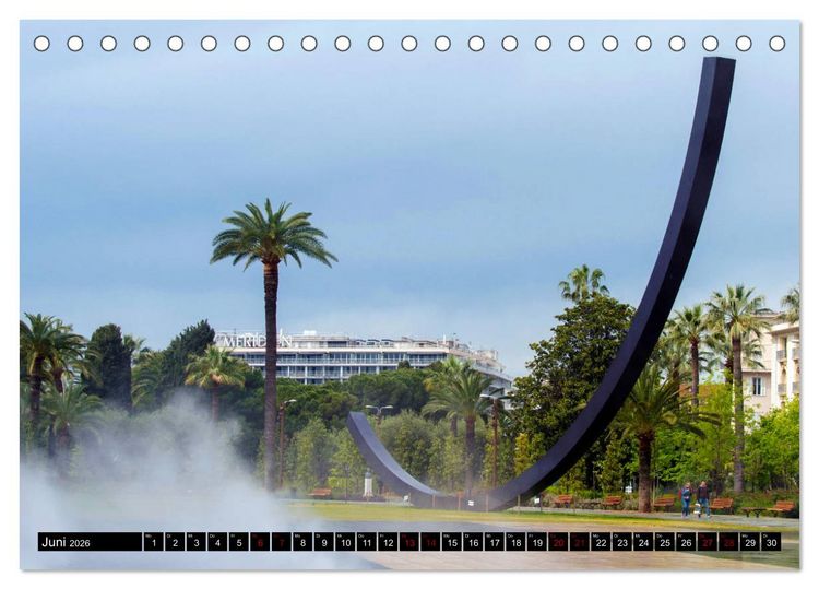 Produktbild: Riviera und Mehr - Nizza, Cannes, San Remo, Monaco (Tischkalender 2026 DIN A5 quer), CALVENDO Monatskalender