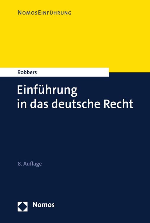 Produktbild: Einf&uuml;hrung in das deutsche Recht