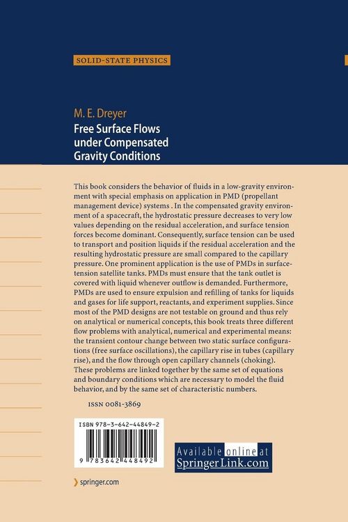 Produktbild: Free Surface Flows under Compensated Gravity Conditions