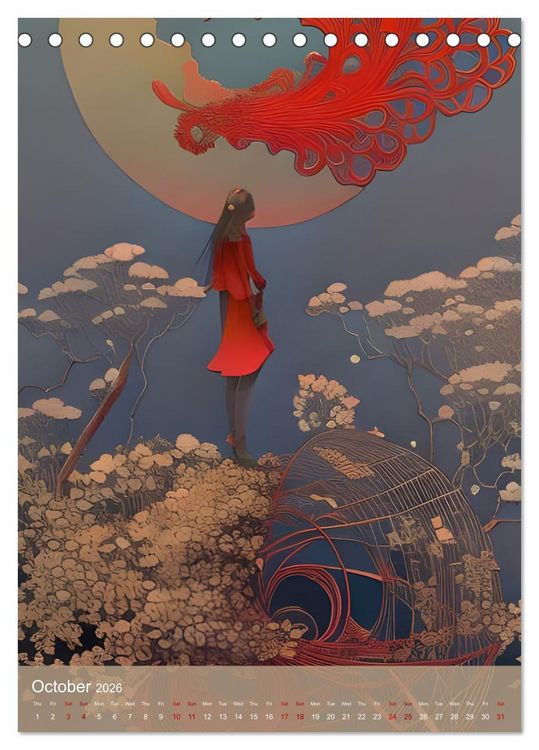 Produktbild: Hidden Beauty (Desk Calendar 2026 DIN A5 portrait), CALVENDO 12 Month DeskCalendar