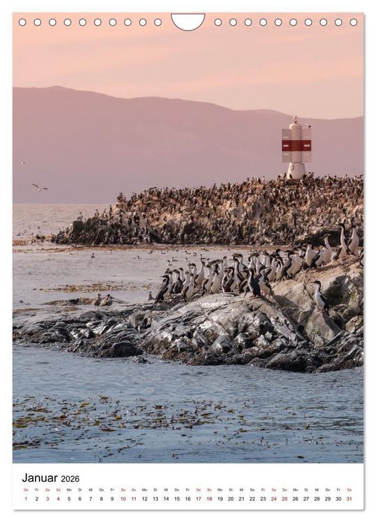 Produktbild: Patagonien, die sch&ouml;nsten Reiseziele: Wildnis am Rande der Welt (Wandkalender 2026 DIN A4 hoch), CALVENDO Monatskalender