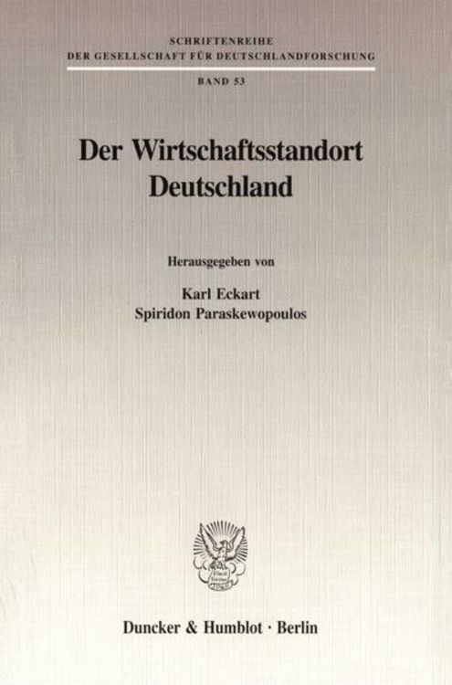 Produktbild: Der Wirtschaftsstandort Deutschland.